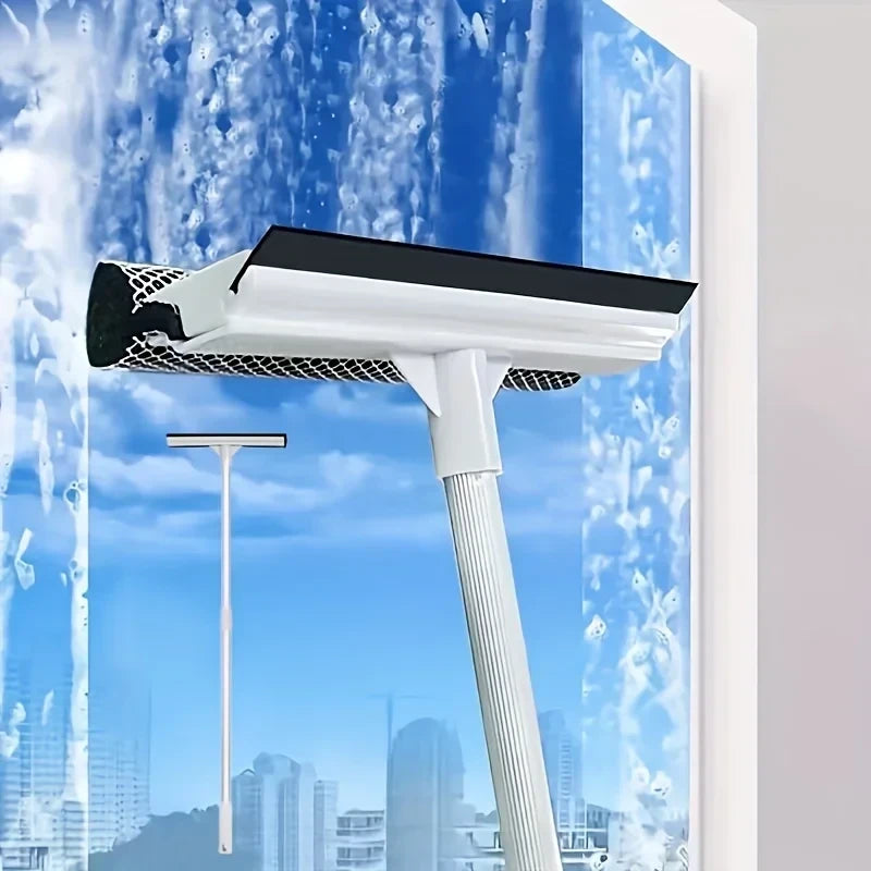 Retractable Window Squeegee Brush