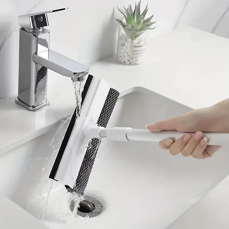 Retractable Window Squeegee Brush