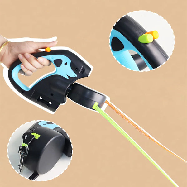 Glow Paw Dual Dog Leash