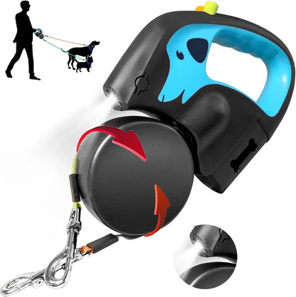 Glow Paw Dual Dog Leash