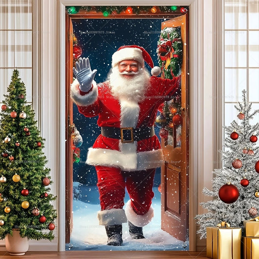 Santa Claus Door Banner Delight