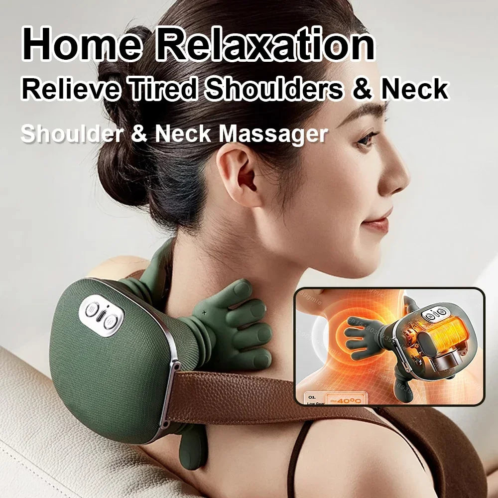 RelaxEase Heated Neck Massager