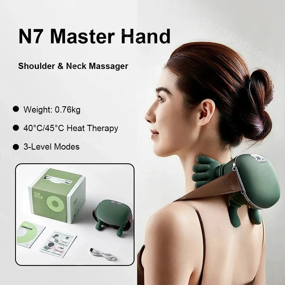 RelaxEase Heated Neck Massager