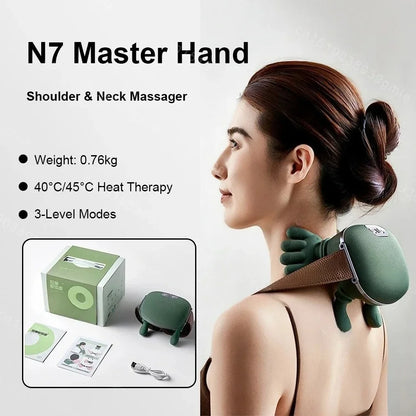 RelaxEase Heated Neck Massager